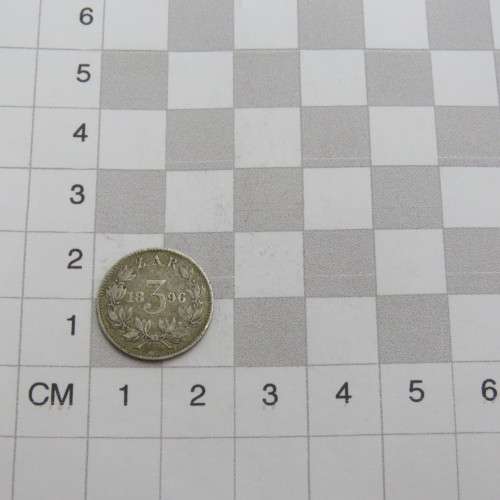 1896 ZAR Kruger three pence VF