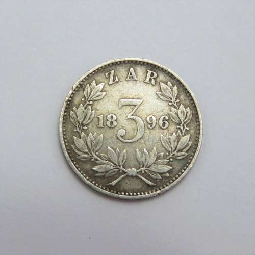 1896 ZAR Kruger three pence