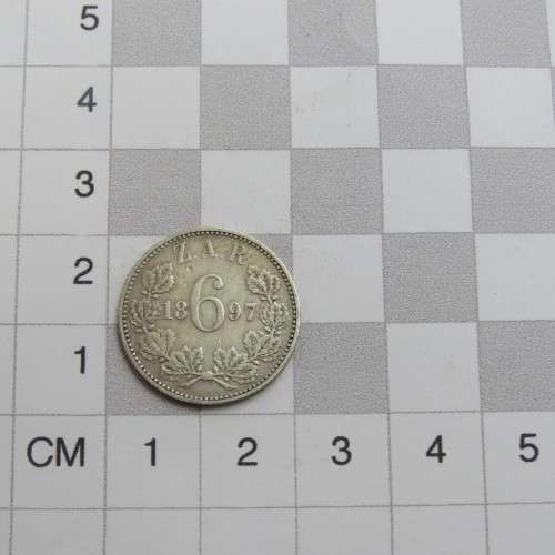 1897 ZAR Kruger sixpence