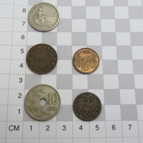 Lot of 5 old coins - Each one over 100 years old