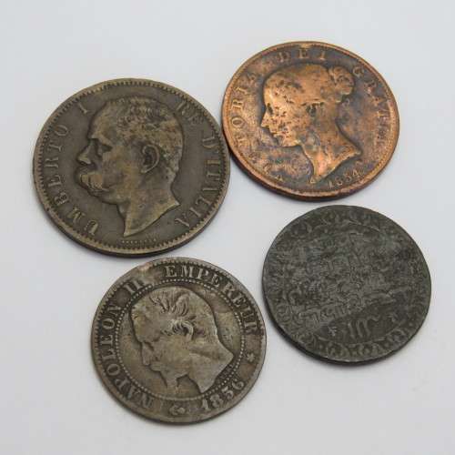 Lot of 4 coins from the 1800`s