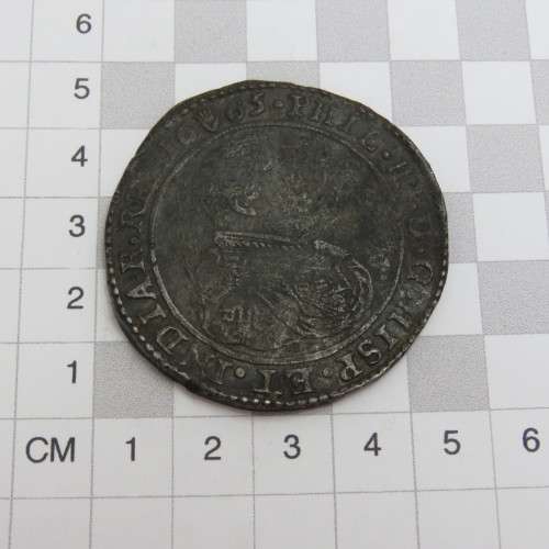 Pair of Philip 4 Spanish coins recovered from the Wreck of Merenstein dated 1645 and 1665