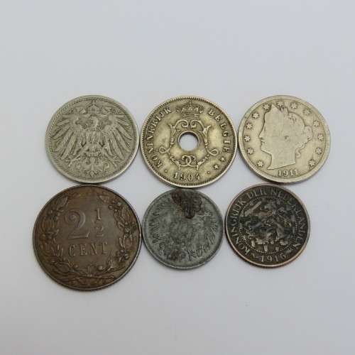 Lot of 6 coins - Each one over 100 years old