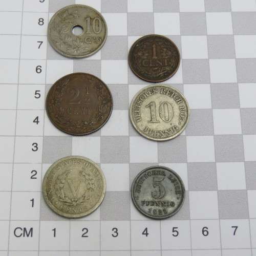 Lot of 6 coins - Each one over 100 years old