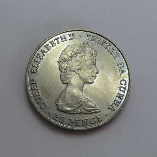 Tristan da Cunha - Prince of Whales and Lady Diana silver proof crown 1981