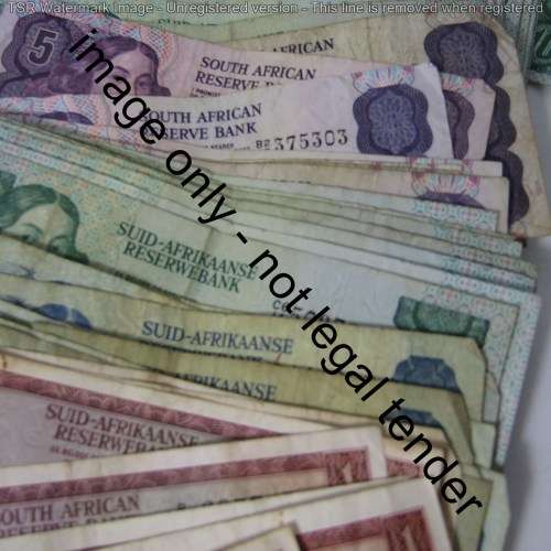 Lot of 35 old South Africa banknotes