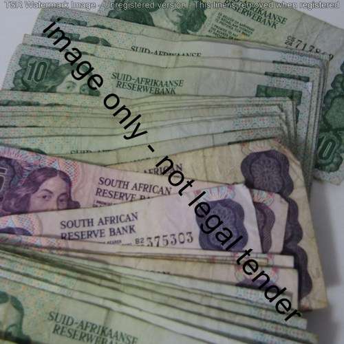 Lot of 35 old South Africa banknotes