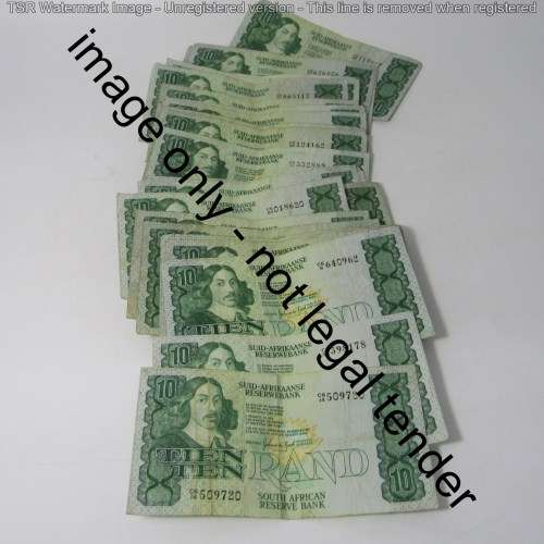 Lot of 35 old South Africa banknotes