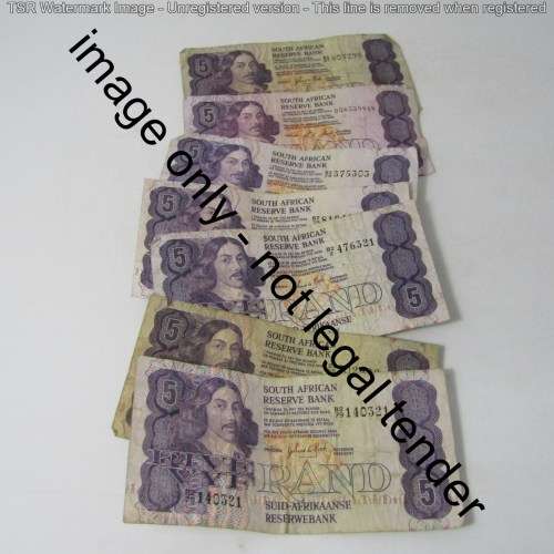 Lot of 35 old South Africa banknotes