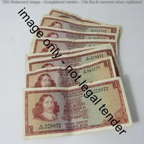 Lot of 35 old South Africa banknotes