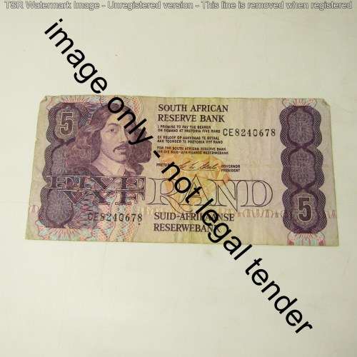 CL Stals Lot of 3 old banknotes - R2, R5 and R10