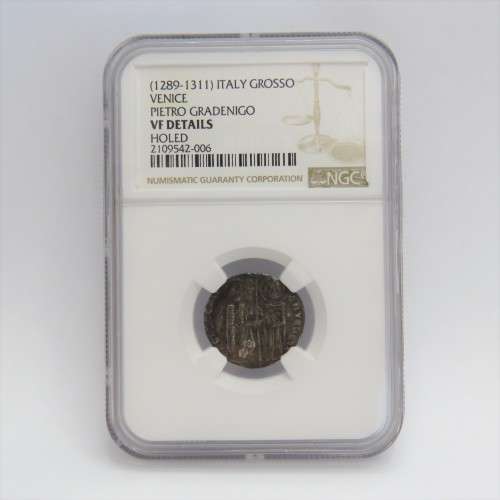 (1289-1311) Italy Grosso Venice Pietro Gradenigo - Graded VF details by NGC