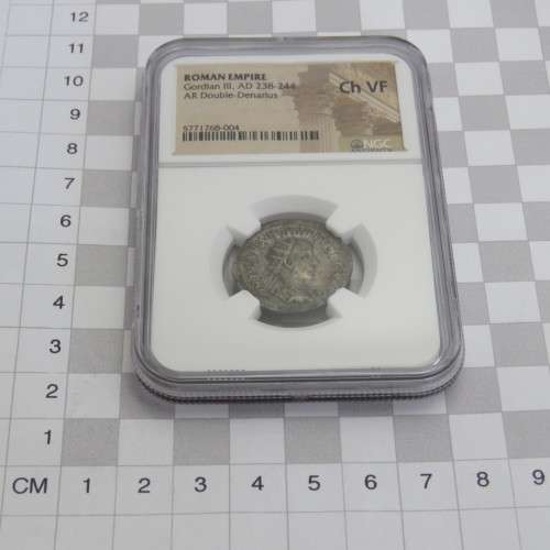 Roman Empire Gordian 3 AD238-244 silver double denarius graded choice VF by NGC