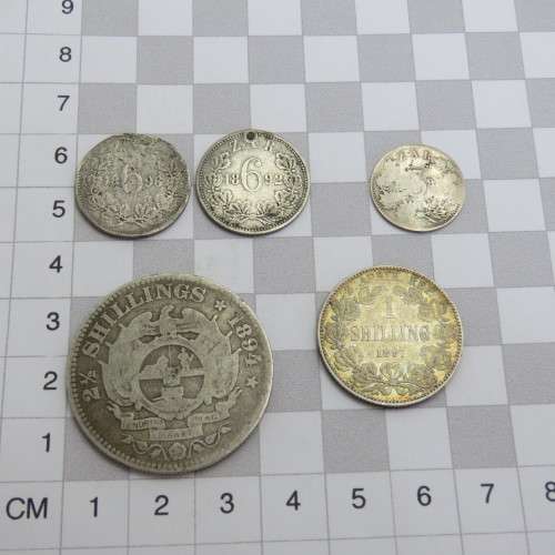 Lot of 16 ZAR coins including scarce 1893 half crown