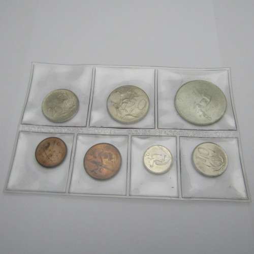 1968 South Africa Mint Pack with Afrikaans legend - Lot of 7 uncirculated coins
