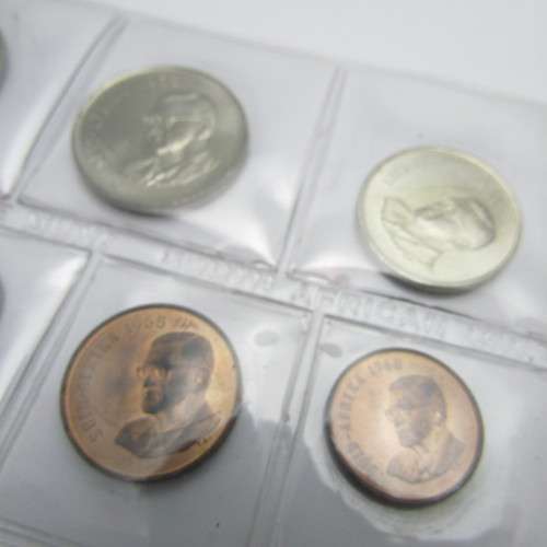 1968 South Africa Mint Pack with Afrikaans legend - Lot of 7 uncirculated coins
