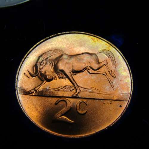 1965 South Africa proof set with English R1 - scarce