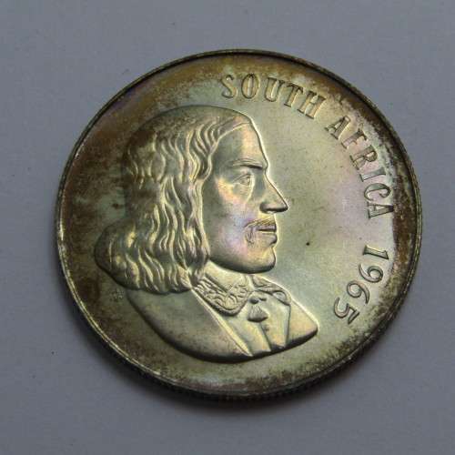 1965 South Africa proof set with English R1 - scarce