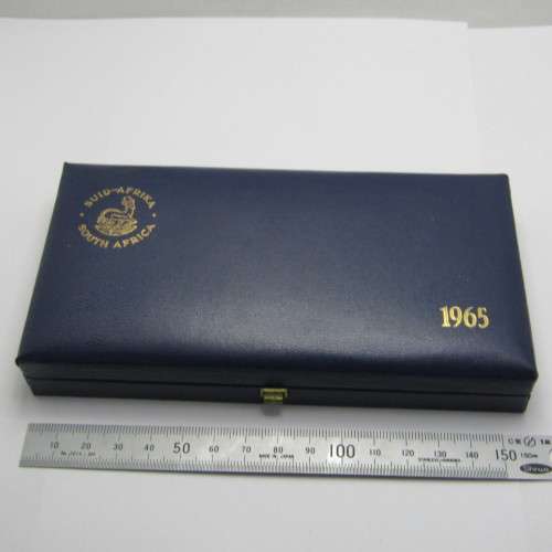 1965 South Africa proof set with English R1 - scarce