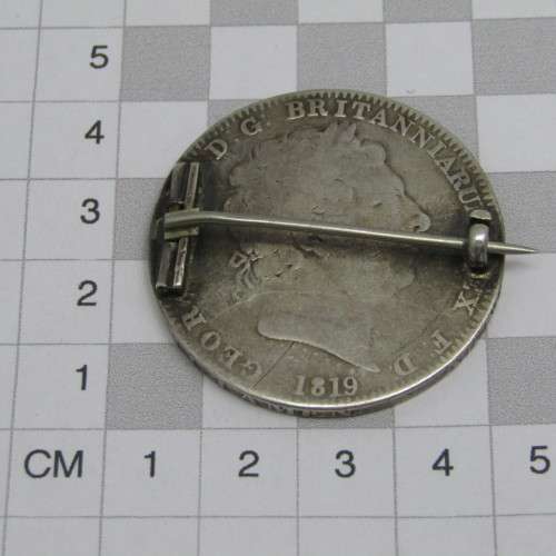 1819 Great Britain George 3 Crown - made into pendant