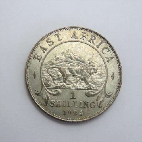1924 East Africa silver Shilling AU