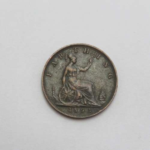 1893 Great Britain Victoria farthing XF