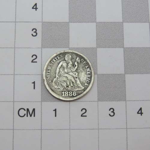 1886 USA Seated Liberty dime