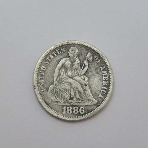 1886 USA Seated Liberty dime