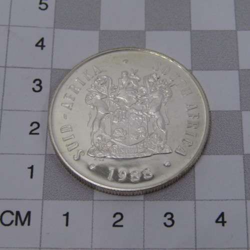 1988 South Africa Groot Trek proof Silver rand in blue box