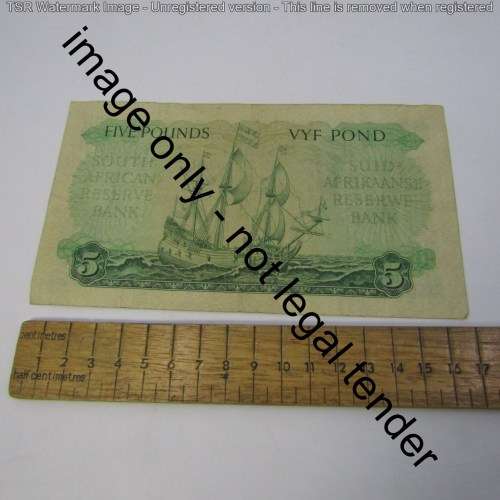 South Africa MH de Kock 1952 second issue Five Pounds C23