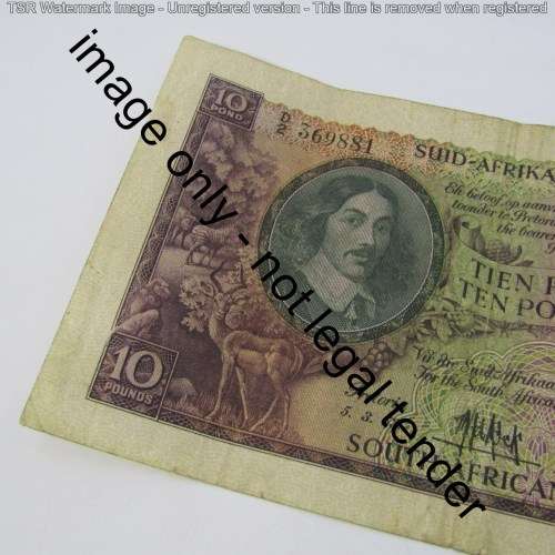 South Africa MH de Kock 10 Pounds 1953 - low mintage