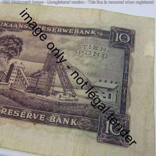 South Africa MH de Kock 10 Pounds 1953 - low mintage