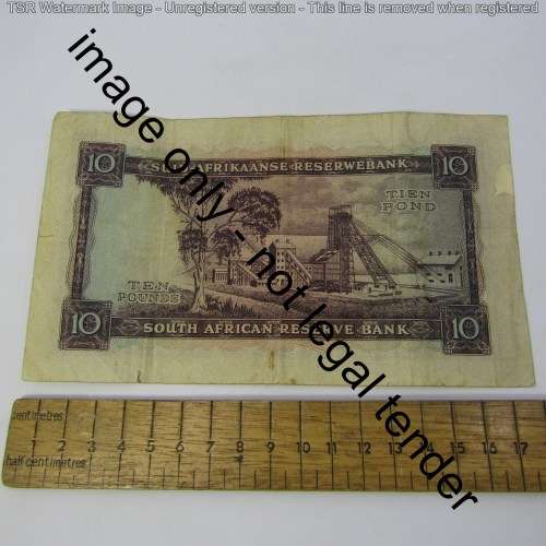 South Africa MH de Kock 10 Pounds 1953 - low mintage