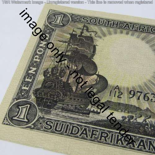 South Africa J Postmus only issue One Pound - 1941 - AEF/VF+