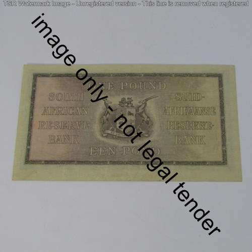 South Africa J Postmus only issue One Pound - 1941 - AEF/VF+