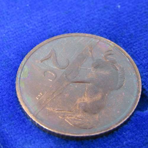 1974 South Africa proof coins in blue box - 1 cent to 50 cent