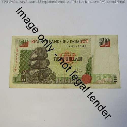 Lot of 10 Zimbabwe banknotes