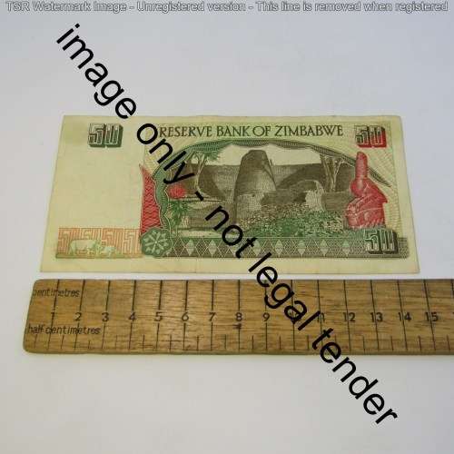 Lot of 10 Zimbabwe banknotes