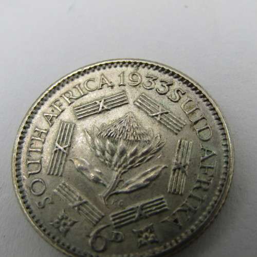 1933 SA Union 6d Sixpence - AU