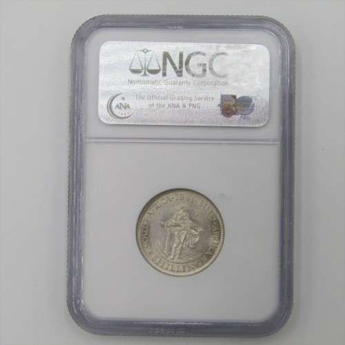 1941 SA Union Shilling graded AU 55 by NGC