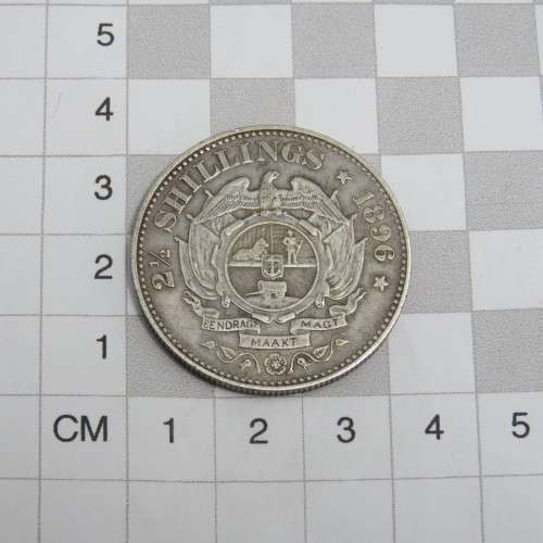 1896 ZAR Paul Kruger half crown VF silver