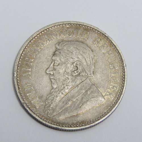 1894 ZAR Kruger half crown almost VF