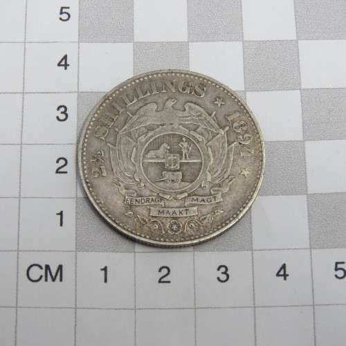 1894 ZAR Kruger half crown almost VF