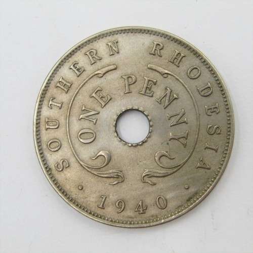 1940 Southern Rhodesia Penny - AU+