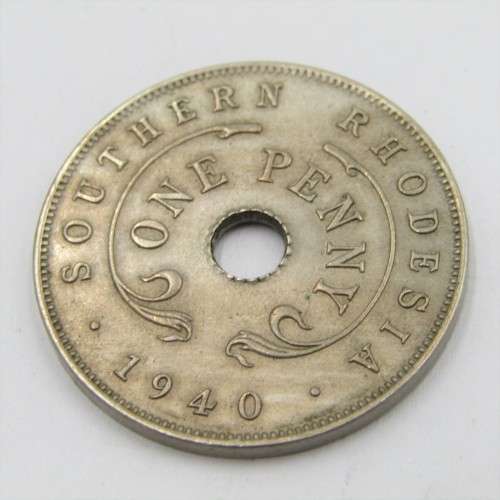 1940 Southern Rhodesia Penny - AU+