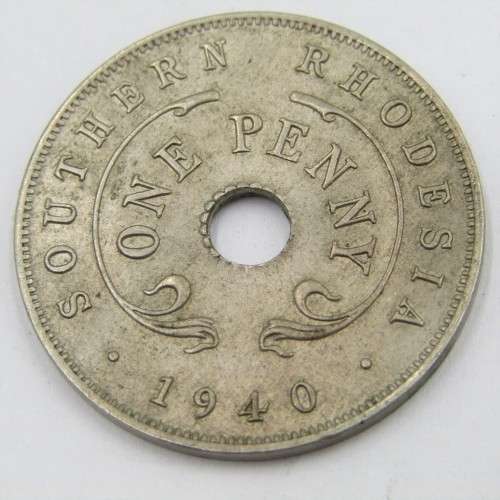 1940 Southern Rhodesia Penny - XF