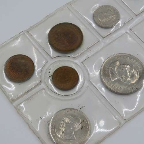 1979 South Africa mint pack scarce half cent