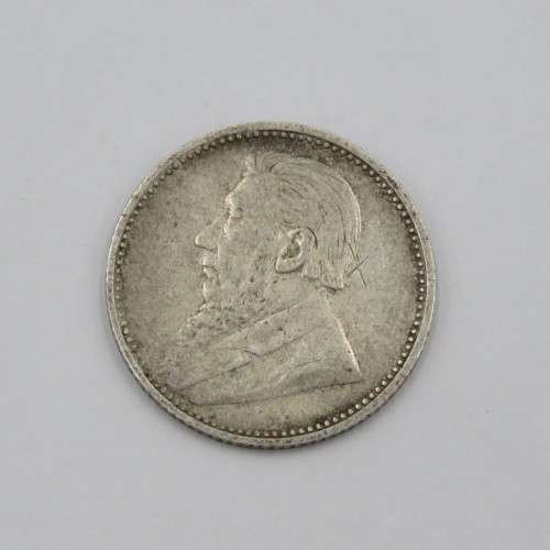 1897 ZAR Paul Kruger 1897 6d VF sixpence scratched