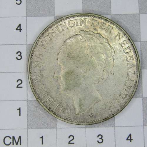 1937 Netherlands silver 2 1/2 Gulden