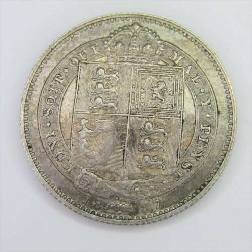 1887 Great Britain Shilling - AU